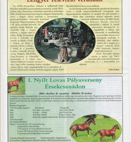 Érsekcsanádi hirdető. (Nagy)